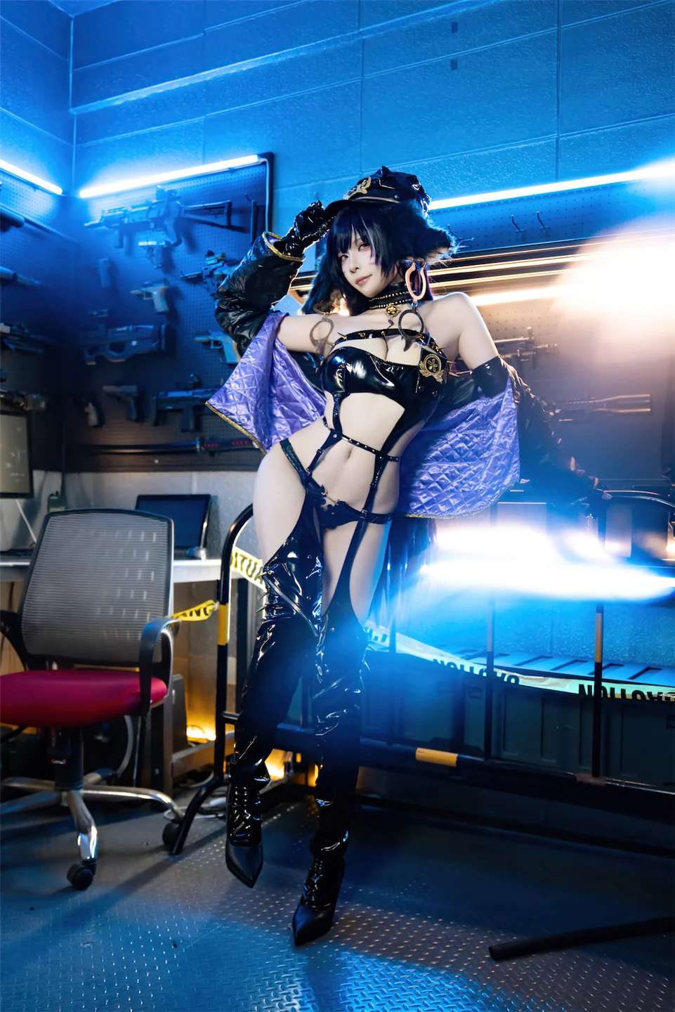 二佐Nisa - No.191 碧蓝航线·武藏 女警 [25P-101MB] tg@simisebaisi 【丝足阁】025.webp